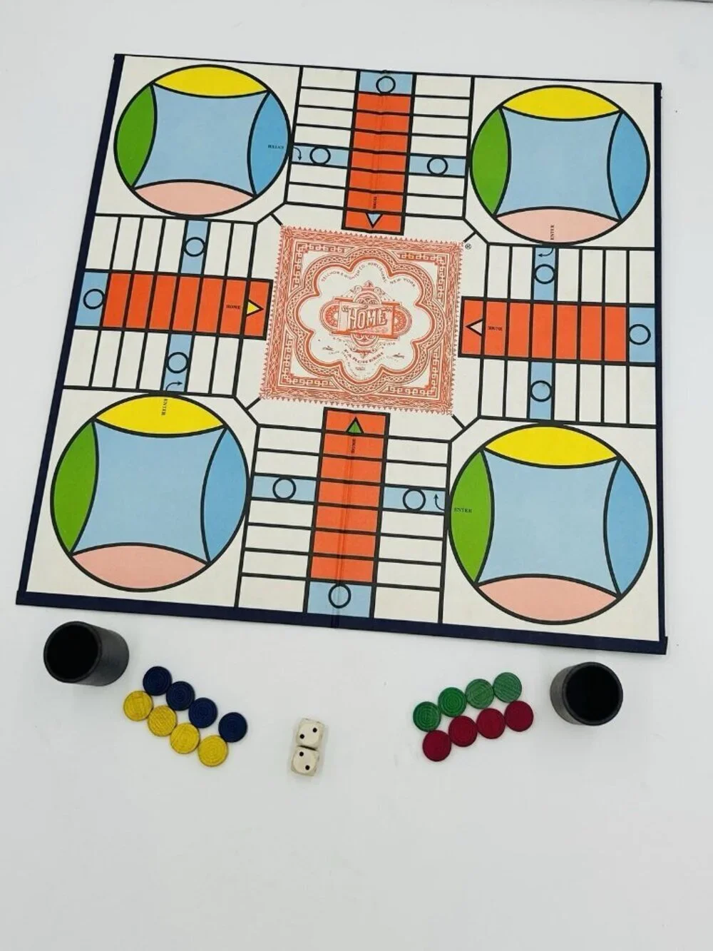 Vintage Parcheesi Royal Game of India, 1982 Edition Selchow & Righter Complete